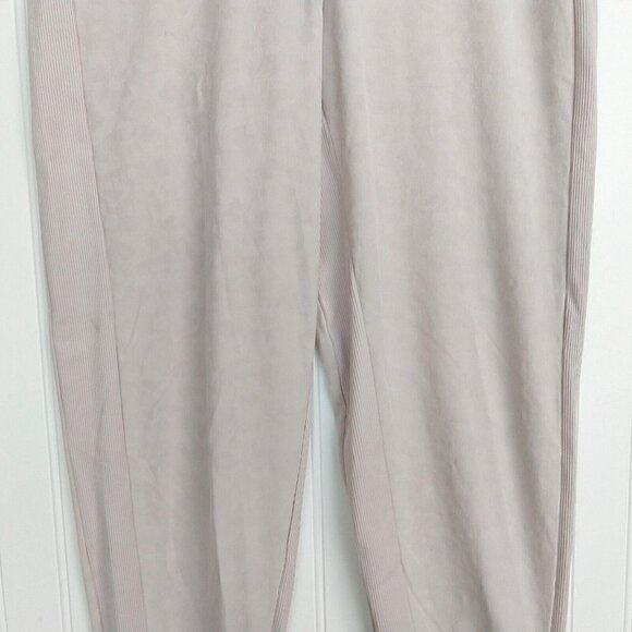 Athleta Brooklyn Textured Jogger Leopard Abalone Size 2 Taupe Ribbed Pants - Picture 6 of 13